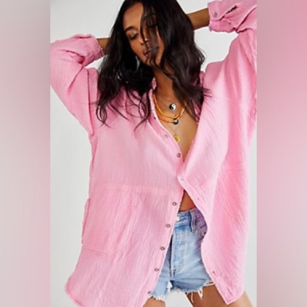 FREE PEOPLE We The Free Summer Daydream Buttondown